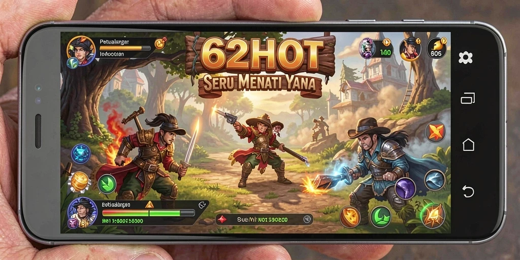 Tangkapan layar dari gameplay seru 62HOT dalam petualangan.