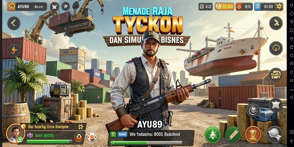 Tampilan gameplay menarik di AYU89 dengan elemen Tycoon yang mendalam.