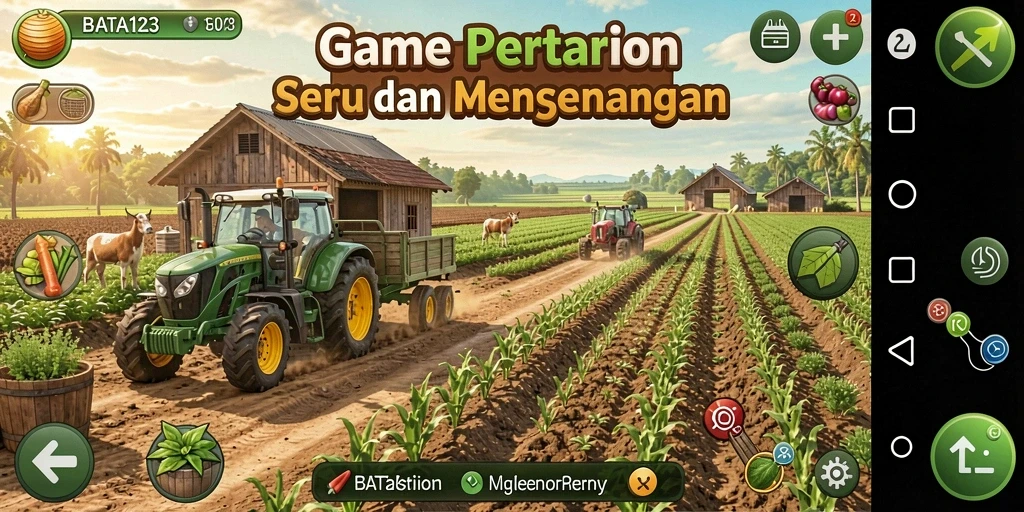 Tangkapan layar BATA123 menampilkan pengalaman bertani yang menarik dan interaktif.