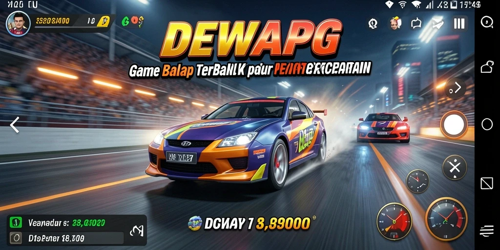 Gameplay seru DEWAPG dengan balapan yang mendebarkan.