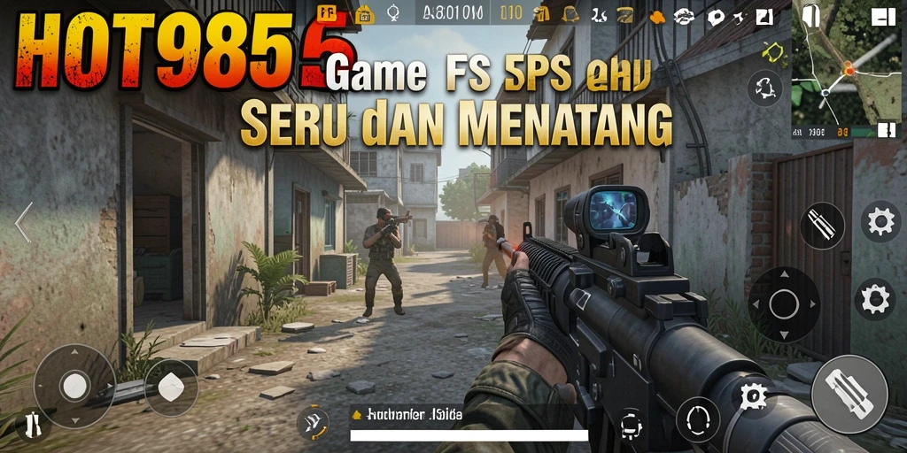 Gameplay seru HOT985 dengan aksi tembak-menembak yang intens.