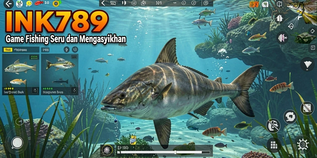 Screenshot gameplay INK789 menampilkan aksi memancing yang seru dan grafis menawan.