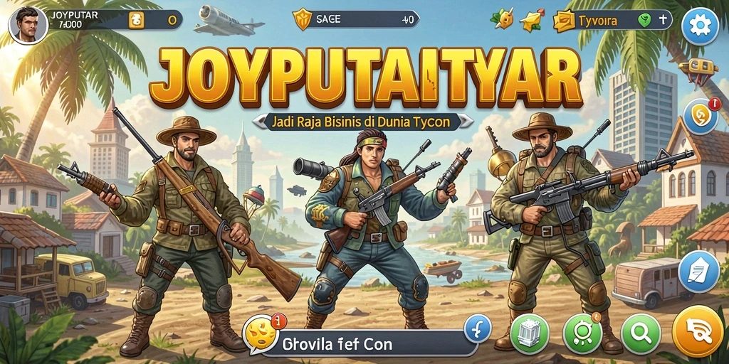 Screenshot utama JOYPUTAR menampilkan gameplay Tycoon yang menarik.