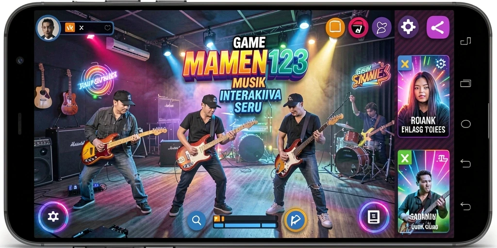 Tampilan gameplay menarik dan penuh warna dari MAMEN123.