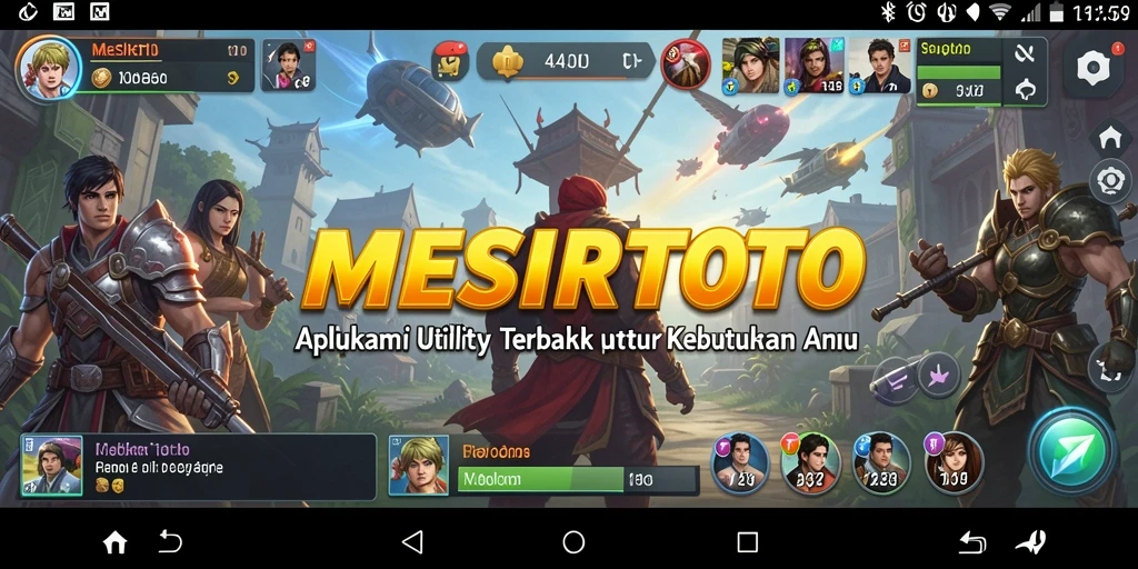 Tampilan antarmuka aplikasi MESIRTOTO yang sederhana dan fungsional.