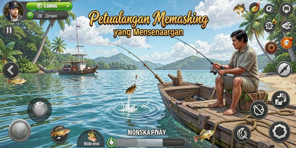 Tampilan gameplay yang seru saat memancing di N06.