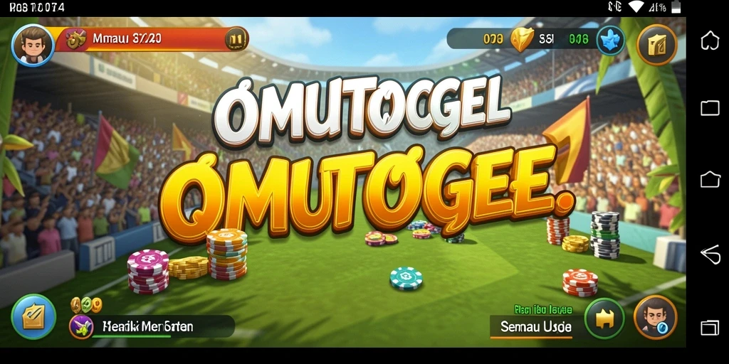 Tampilan gameplay menarik dalam OMUTOGEL yang penuh warna.
