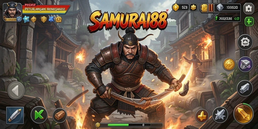 Tampilan gameplay SAMURAI88 yang penuh tantangan dan keseruan.