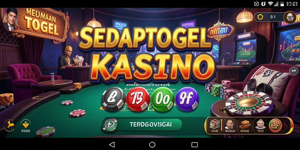 Tampilan gameplay menarik dari SEDAPTOGEL, menampilkan keseruan permainan Kasino.