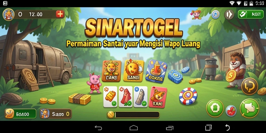 Screenshot utama menunjukkan gameplay seru dan menarik dari SINARTOGEL.