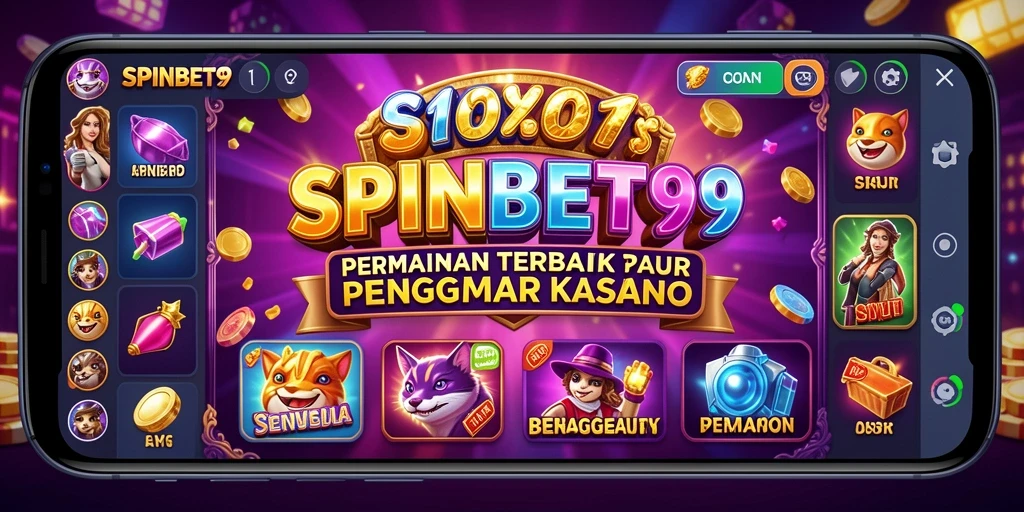 Screenshot gameplay SPINBET99 menunjukkan grafis Slot yang menakjubkan.