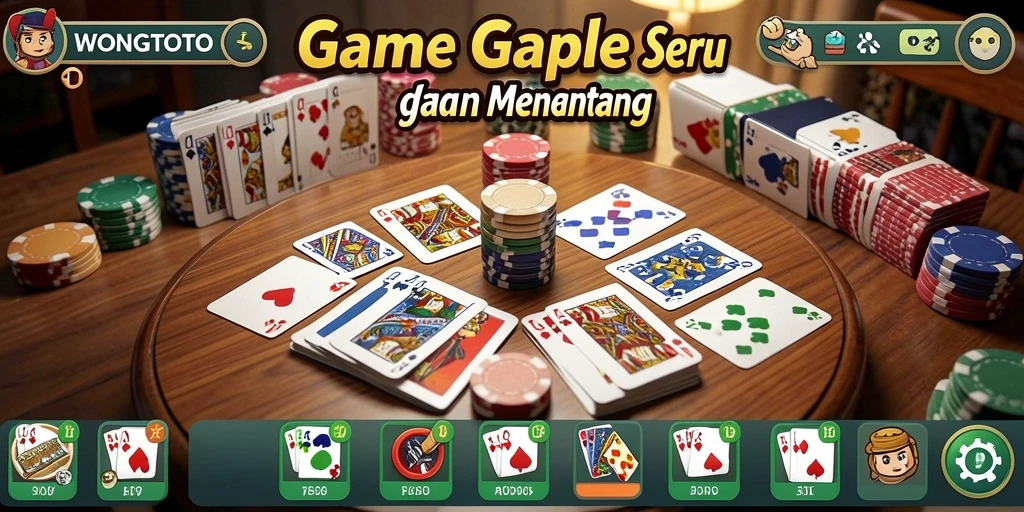Tampilan gameplay menawan dari WONGTOTO saat bermain Gaple.